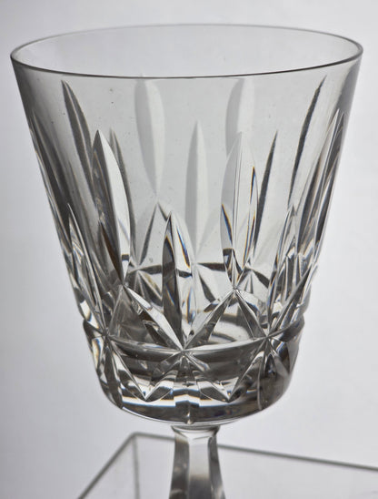 Signed Waterford CUT GLASS Rosslare wines crystal pair