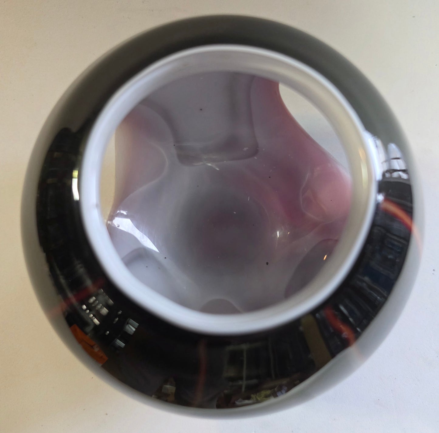 Art glass rose bowl / votive