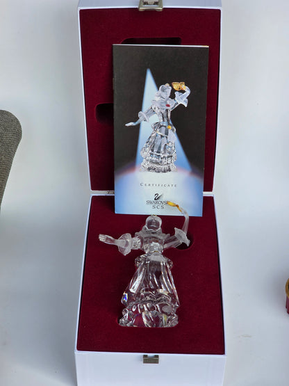 Swarovski Masquerade Columbine crystal with base
