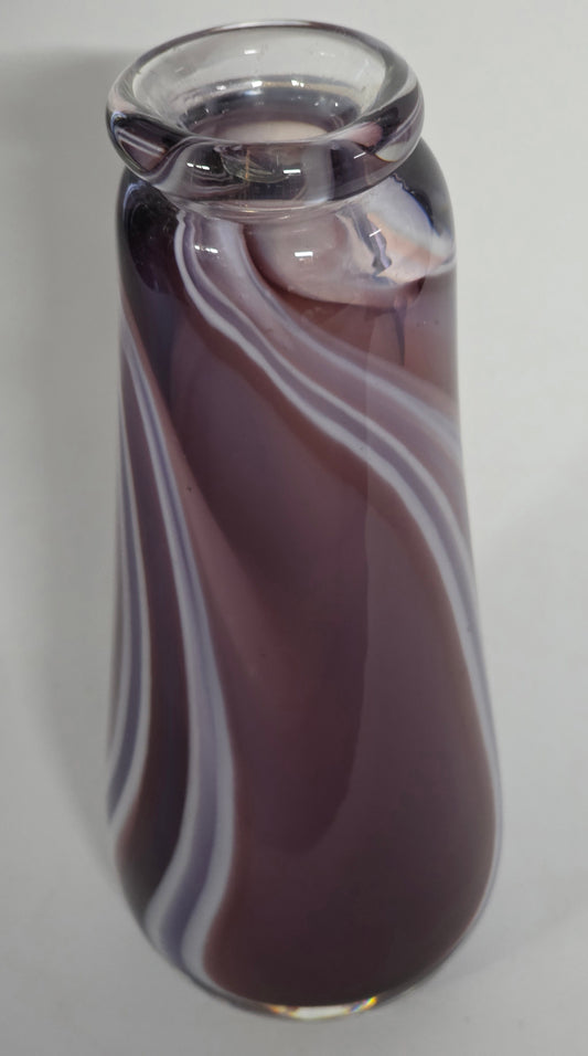 Signed Art Glass hand made vase.
.