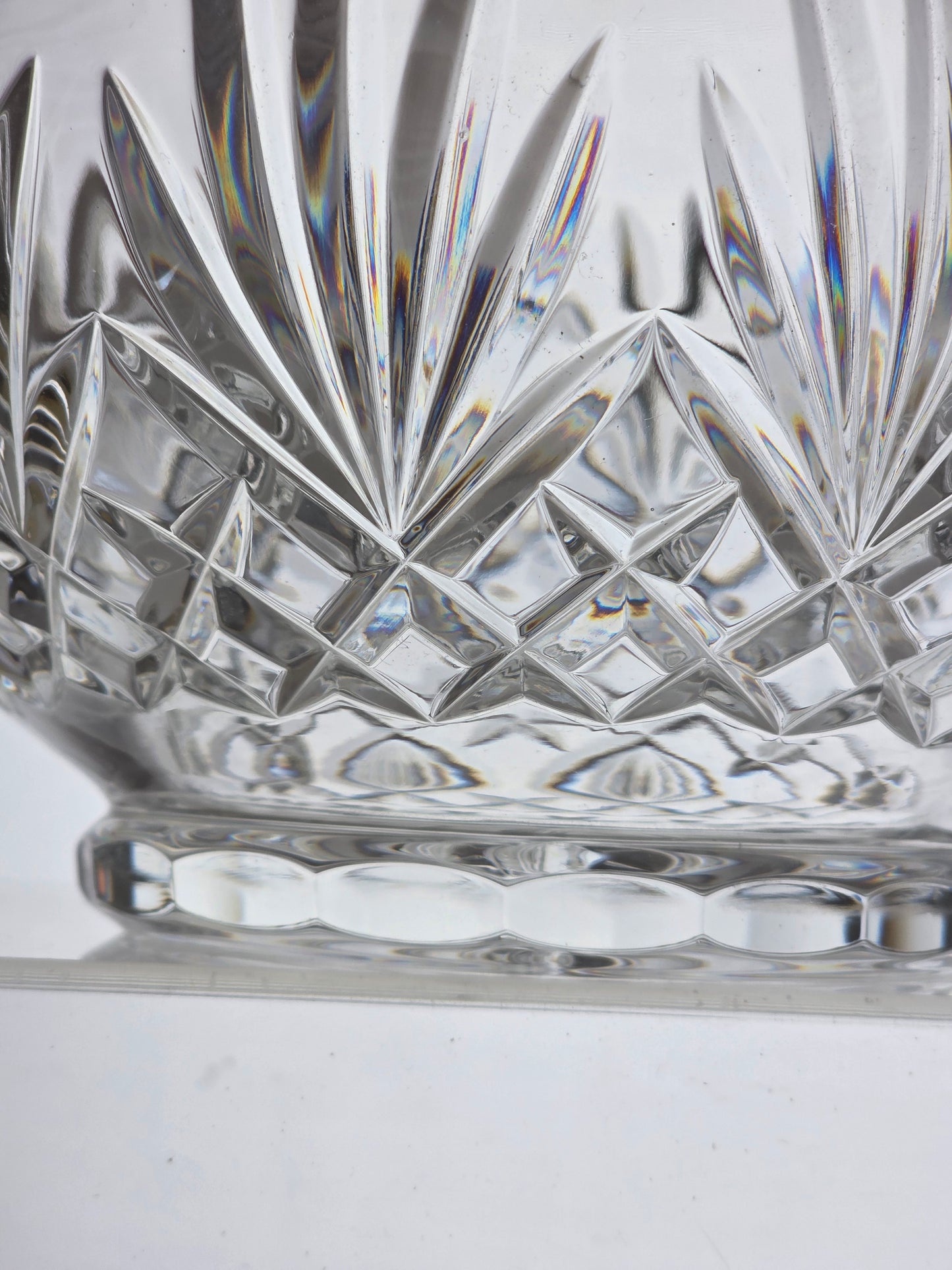 Hand Cut Glass vase