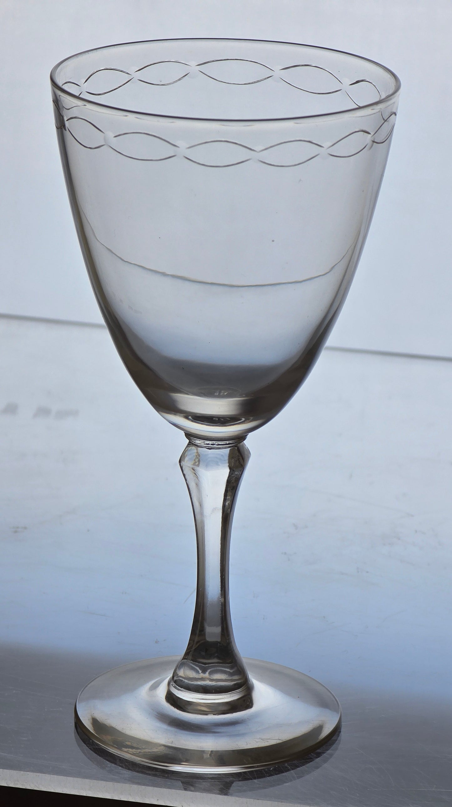 Pair Signed Lenox Crystal sentiment goblets replacement