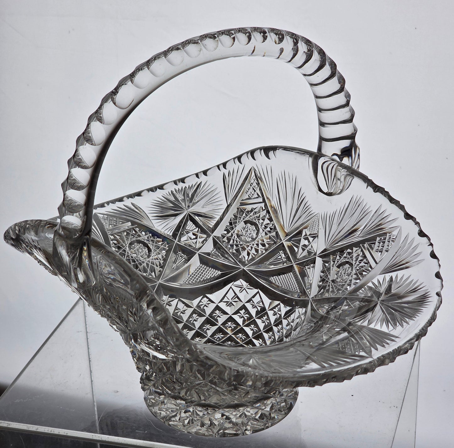 Hand cut ABP basket American Brilliant Antique