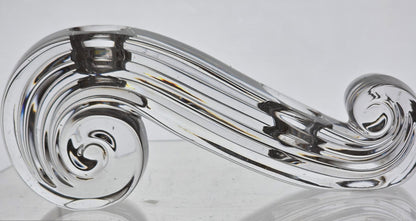 Candle sticks Pair Crystal Scroll lenox