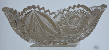 ABP cut glass bowl American brilliant period 1886 -1915 bob39