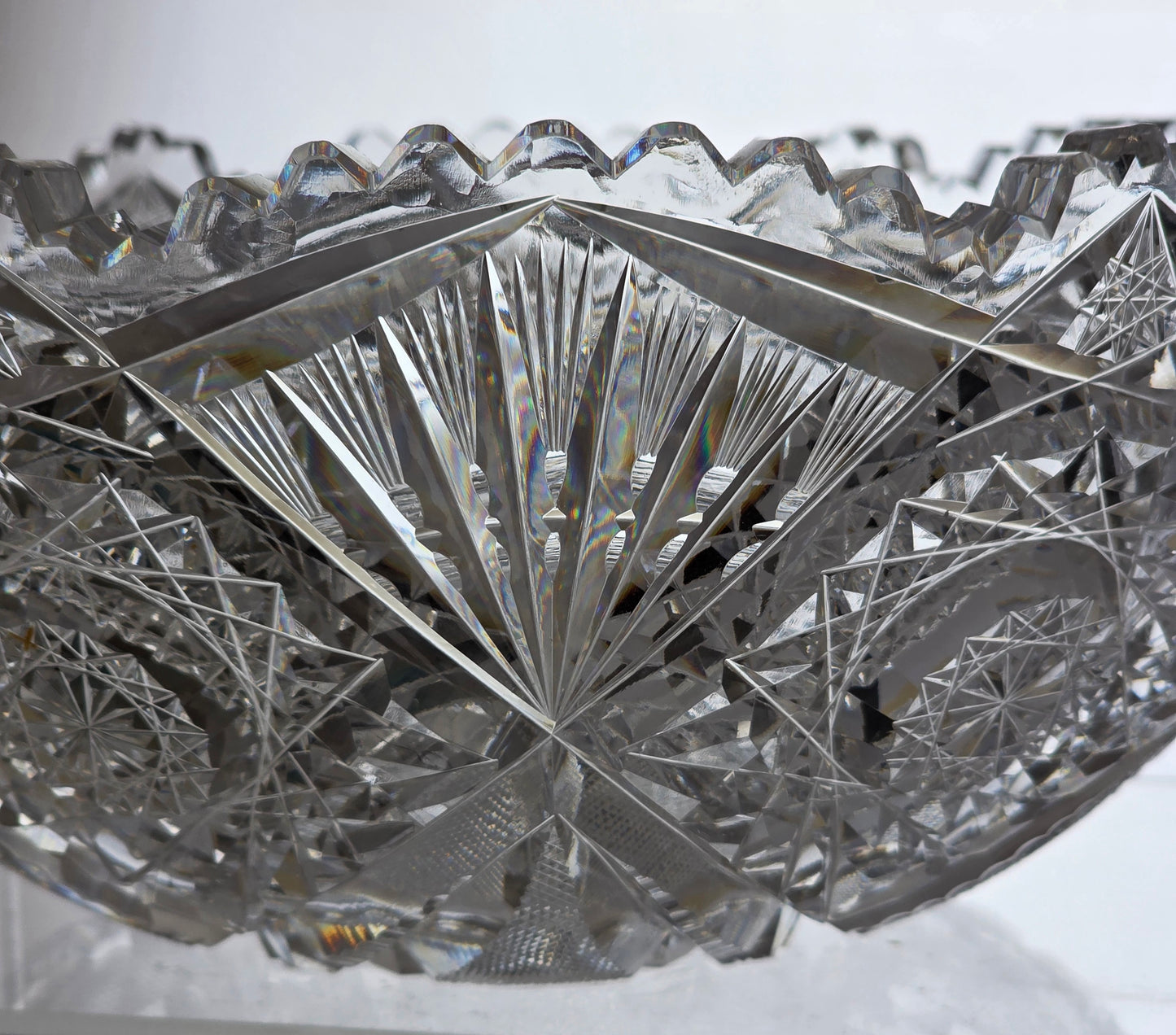 ABP cut glass Blackmere bowl American brilliant period 1886 -1915 PA1