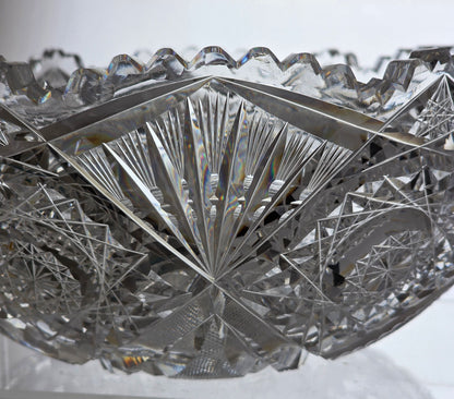 ABP cut glass Blackmere bowl American brilliant period 1886 -1915 PA1