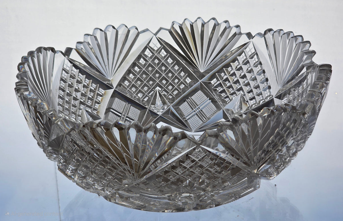 ABP cut glass bowl American Blown blank 16525