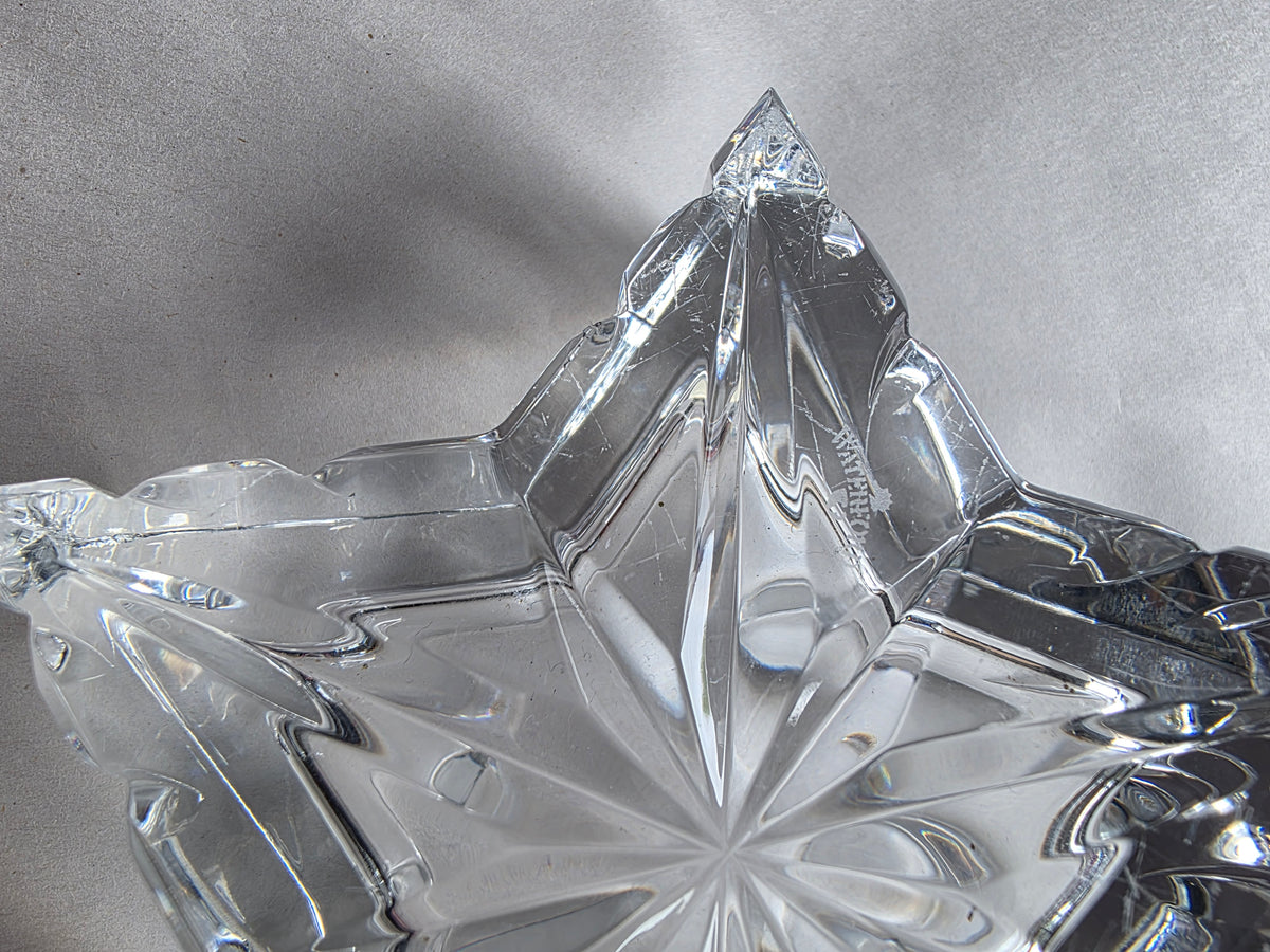 Signed Waterford crystal star votive