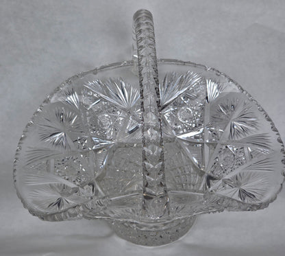 Hand cut ABP basket American Brilliant Antique
