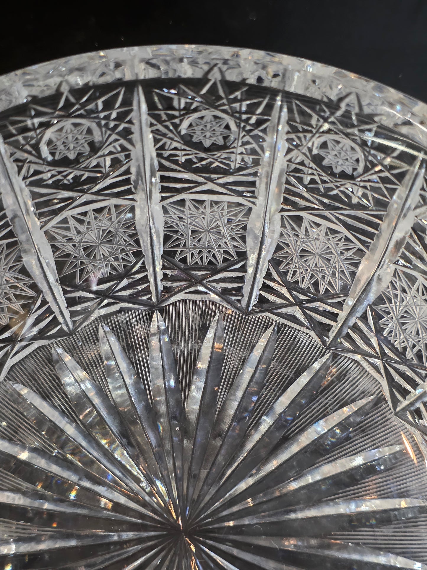 Crystal Cut Glass Bowl