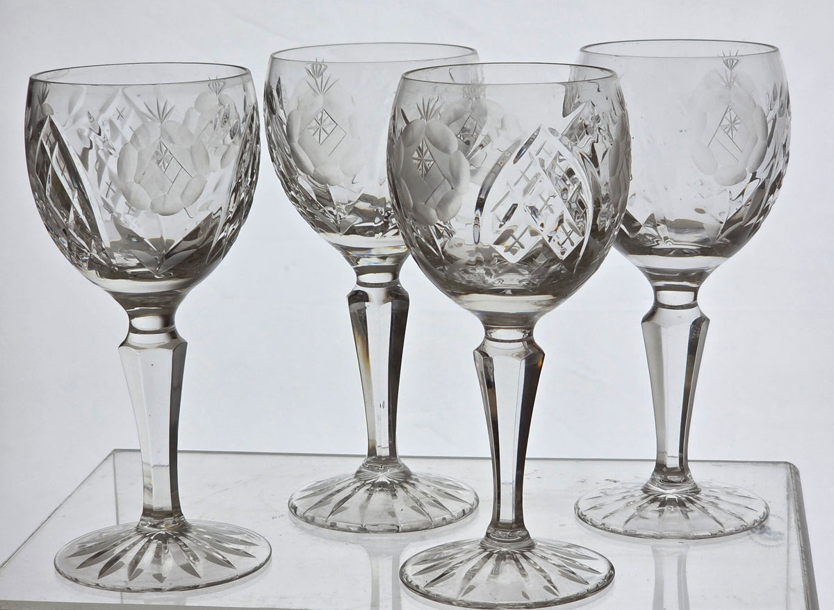 4 Cut glass Sherry Hungry vega