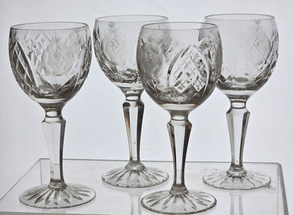 4 Cut glass Sherry Hungry vega