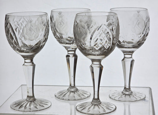 4 Cut glass Sherry Hungry vega
