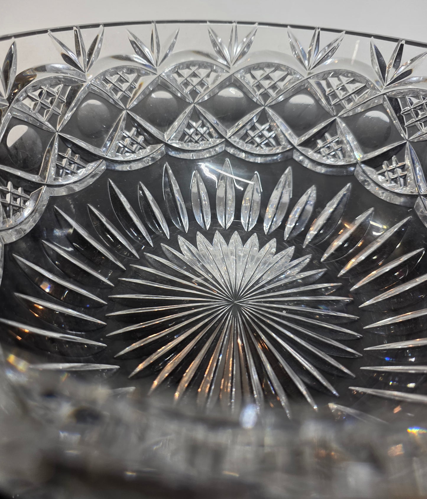 Signed Rexford Crystal Cut Glass Bowl