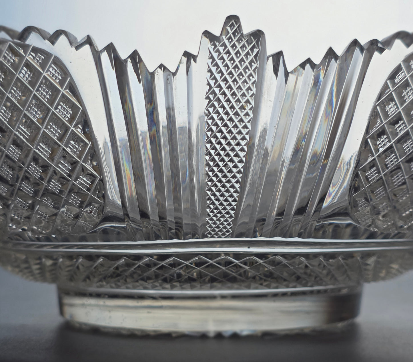 Cut glass Epergne bowl bob9