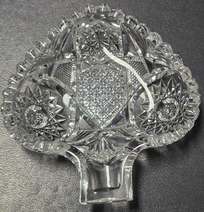 American Brilliant Period hand Cut Glass Bridge set Antique