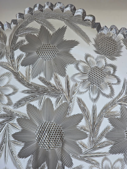 ABP cut glass plate American brilliant period 1886 -1915 tg6