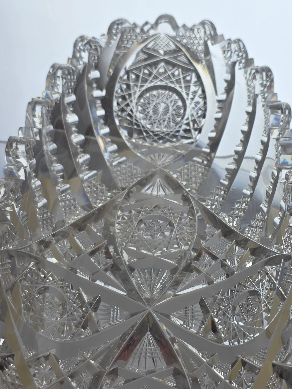 ABP celery hand cut glass Signed libbey PA21