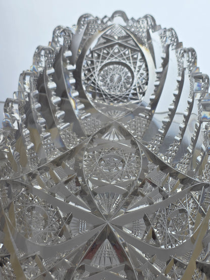 ABP celery hand cut glass Signed libbey PA21