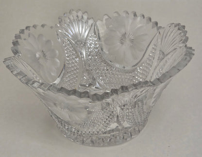 Cut glass bowl American brilliant period