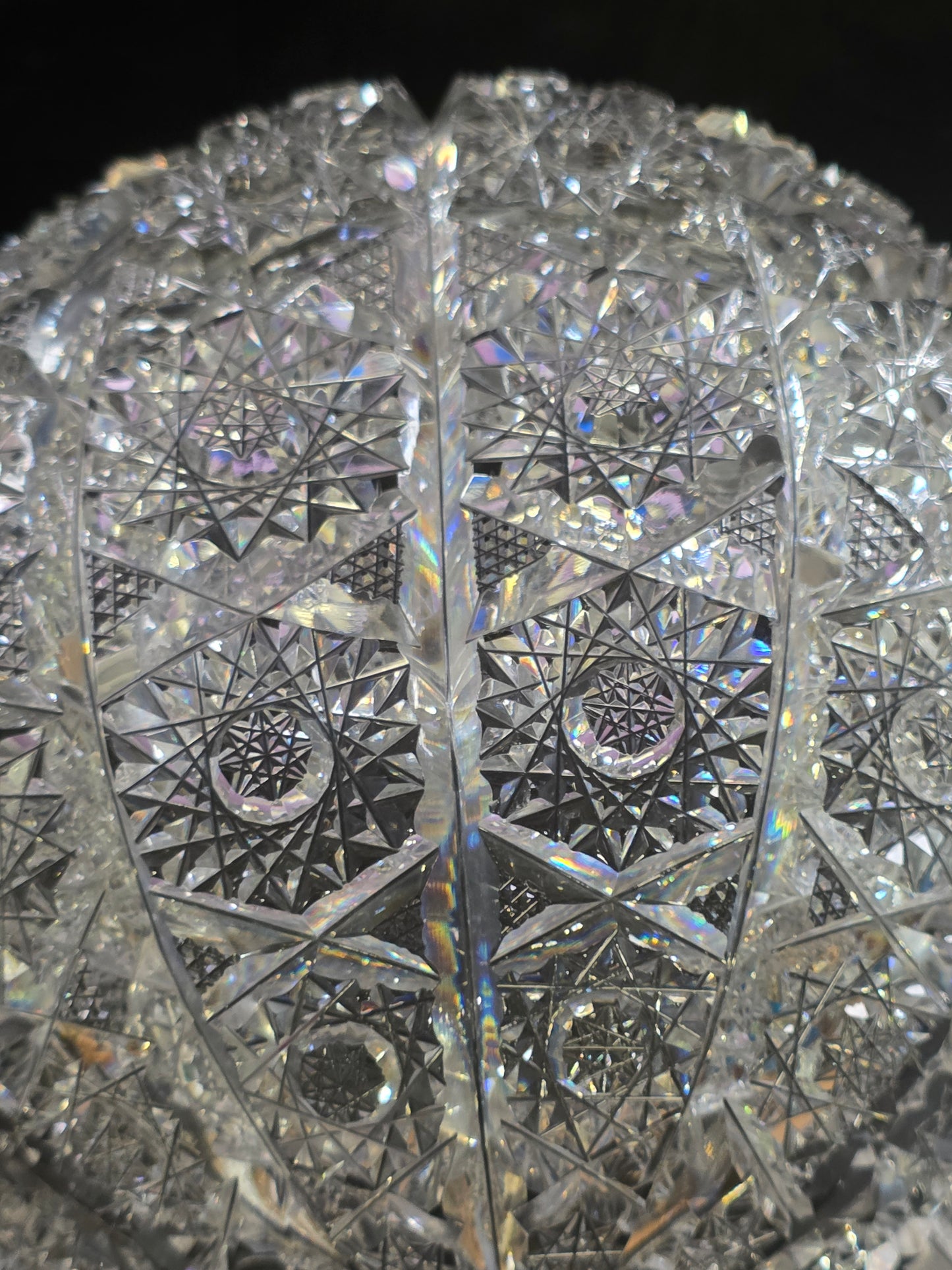 ABP cut glass bowl American brilliant period 1886 -1915 bob51