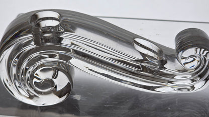 Candle sticks Pair Crystal Scroll lenox