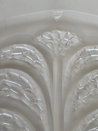 Orrefors SwedishEden leaf serving plate  signed -