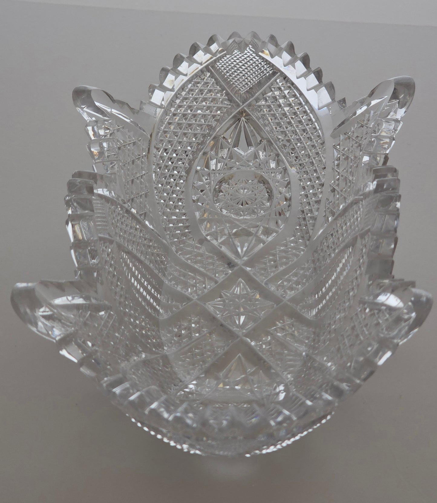 ABP Cut glass oblong shape dish bob24