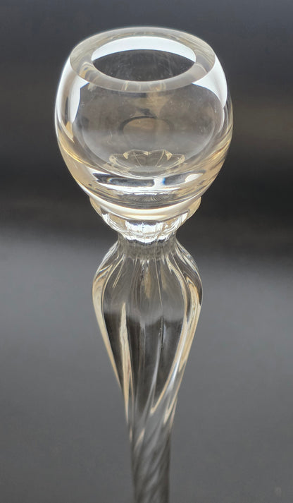 Pair of Lenox Aria candle sticks Crystal Made in USA Mt Pleasant PA