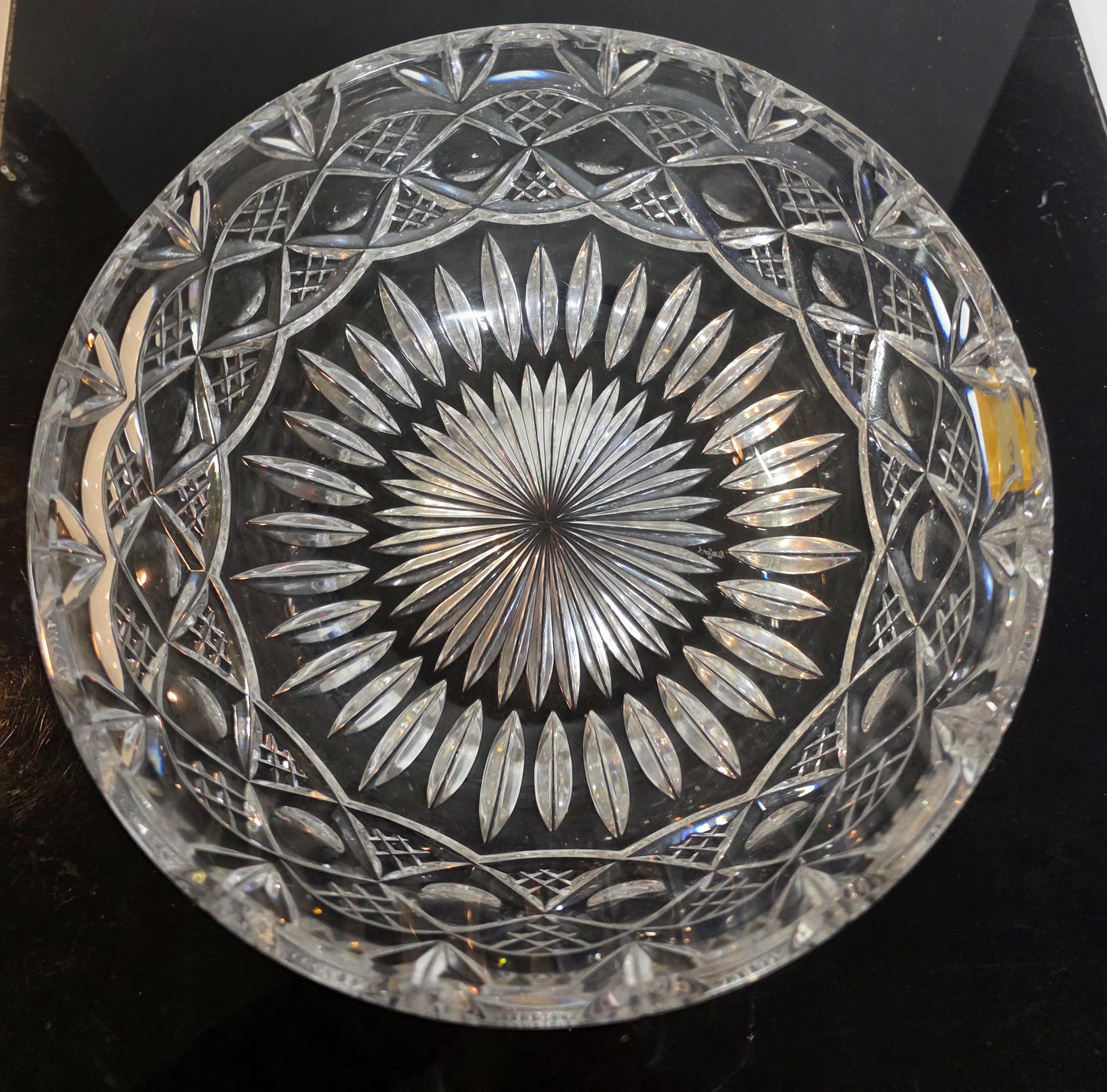 Signed Rexford Crystal Cut Glass Bowl