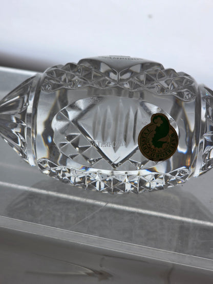 Signed Waterford crystal NY superbowl football paperweight