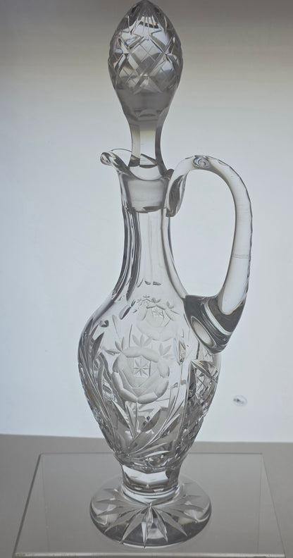 Hand Cut glass decanter Vega Hungry 24% lead crystal