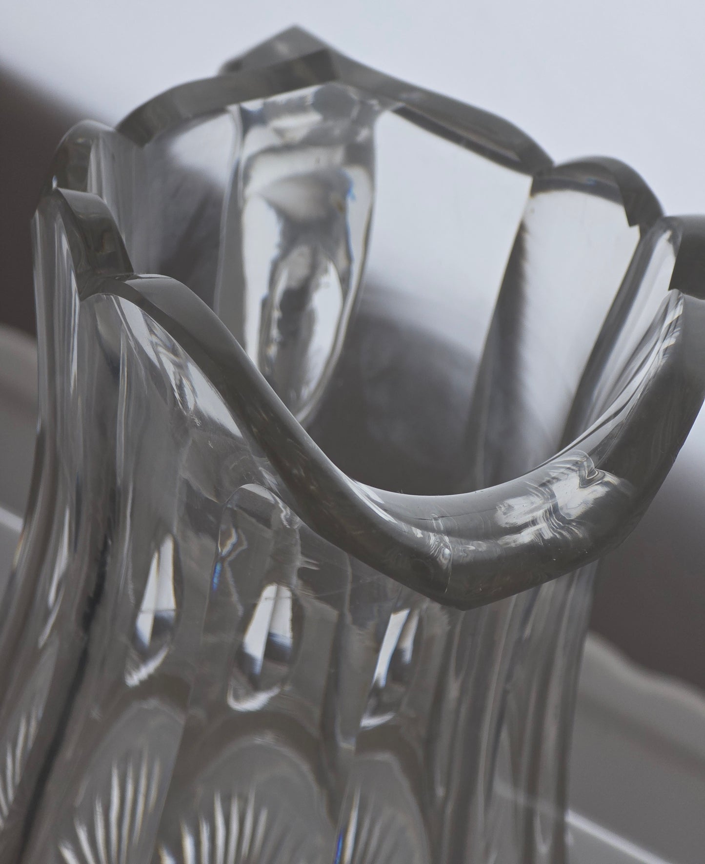Signed Libbey cut glass pitcher ABP antique.