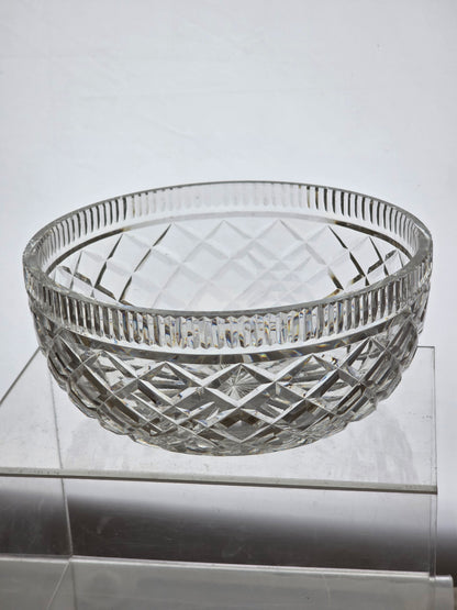 Signed Waterford CRYSTAL bowl extra cuts