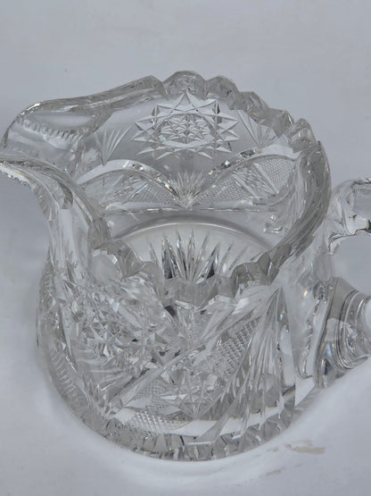 American Brilliant Period hand Cut Glass creamer