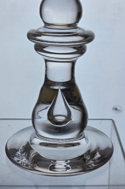 Pair of hand made Glass candle sticks