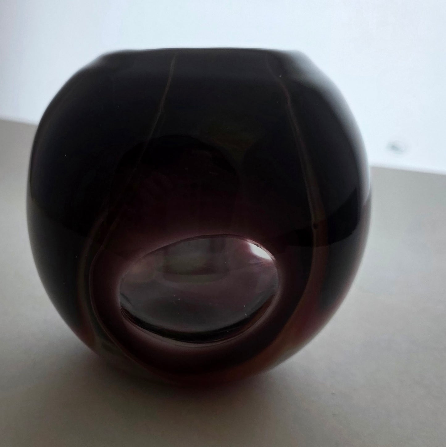 Art glass rose bowl / votive
