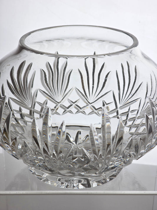Hand Cut Glass vase