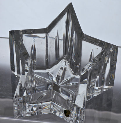 Signed Waterford crystal star votive