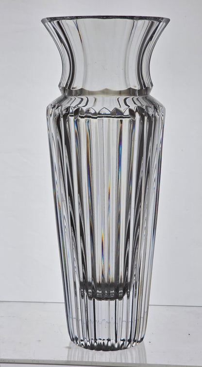 Cut glass heavy quality vase