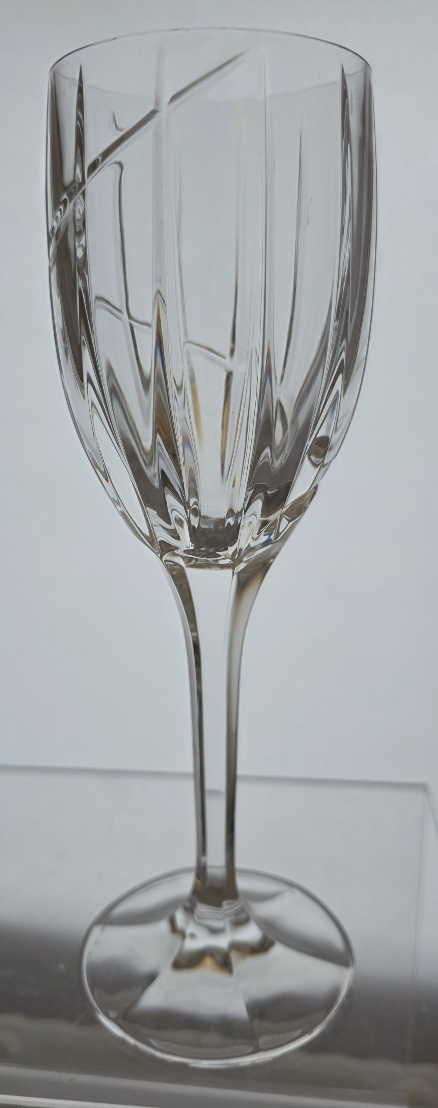 Mikasa Uptown glass goblet stemware pair