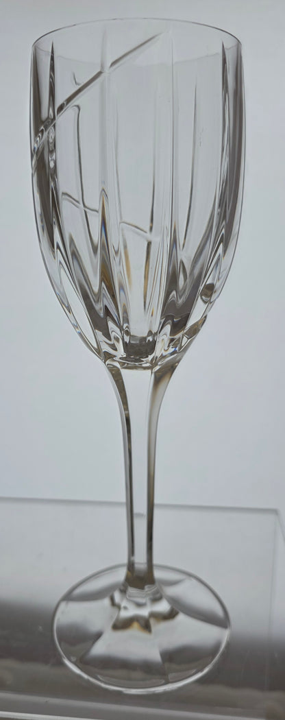 Mikasa Uptown glass goblet stemware pair