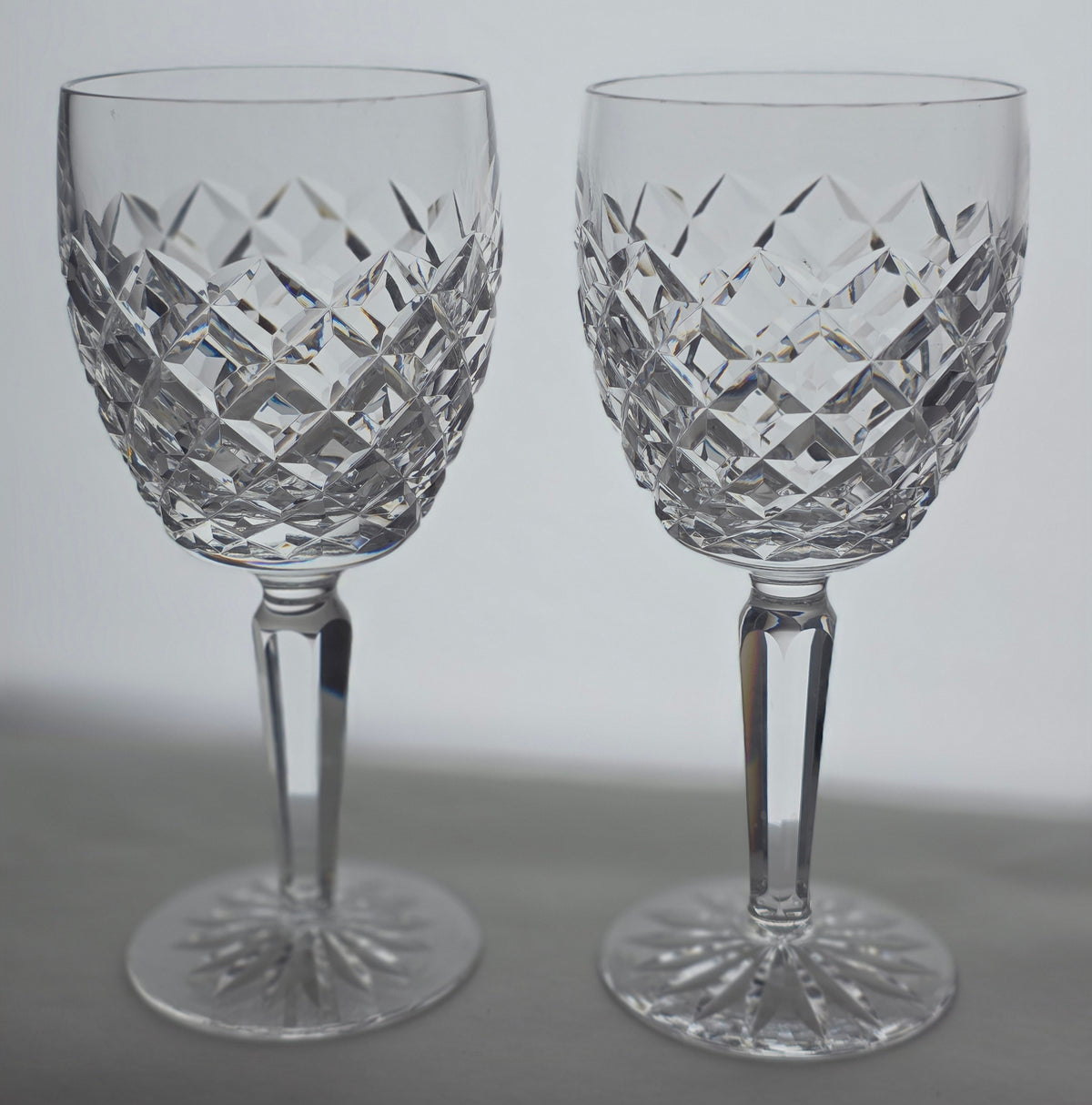 Signed Waterford CUT GLASS Comeragh goblet crystal