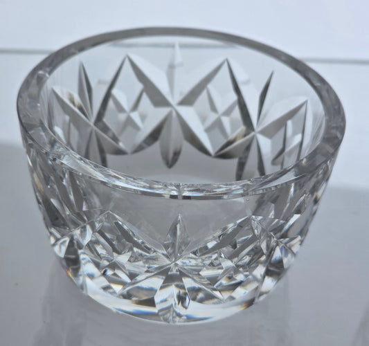 Pair Signed Waterford Hand Cut glass open salts
