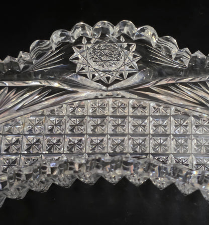 ABP Cut glass bone shape dish bob50