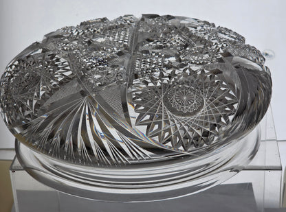 ABP cut glass ceiling light shade American brilliant period 1886 -1916 PA18