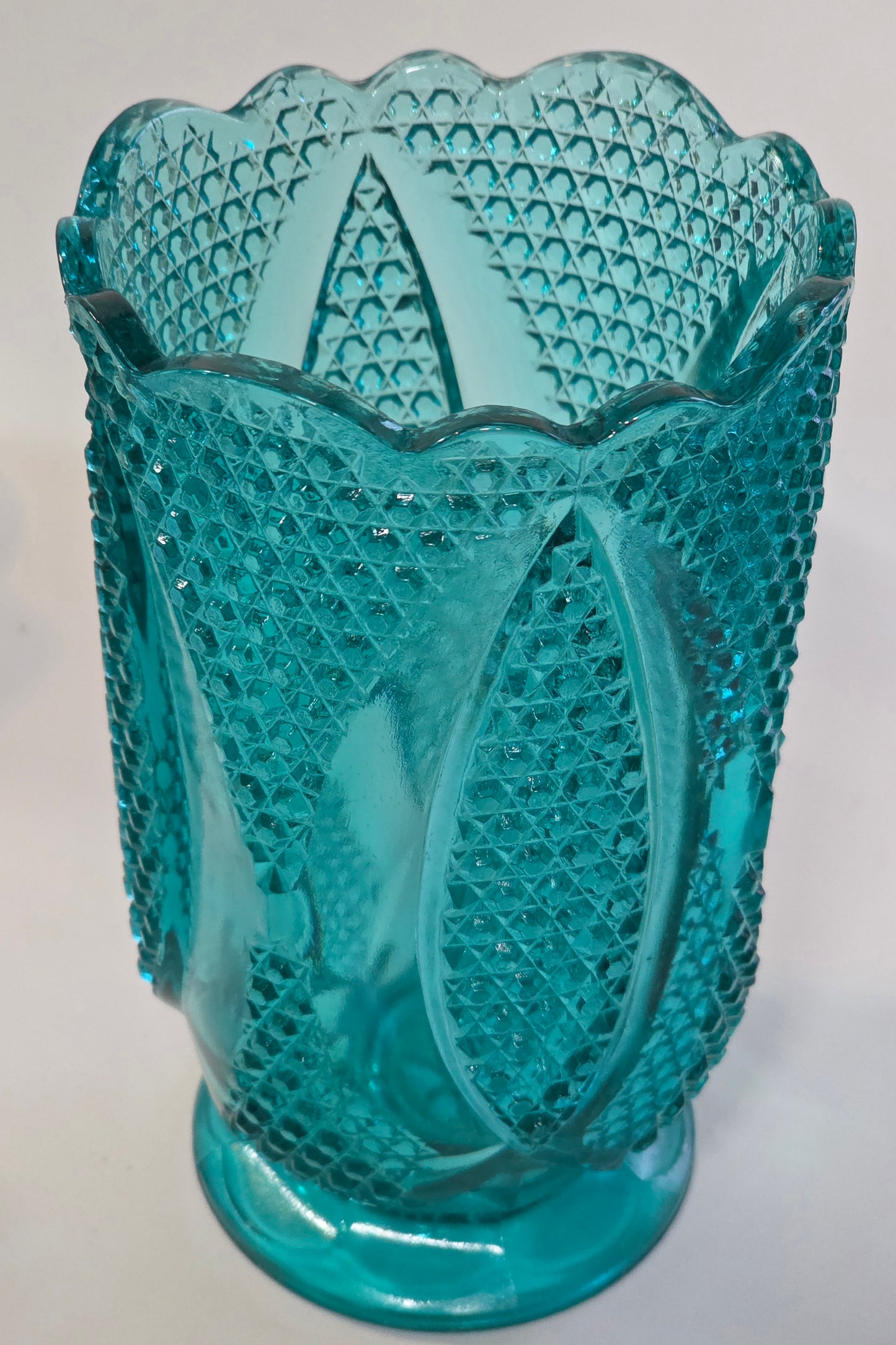 Imperial glass Aqua spooner
