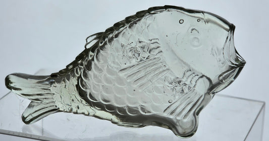 Vintage Opened mouth glass fish