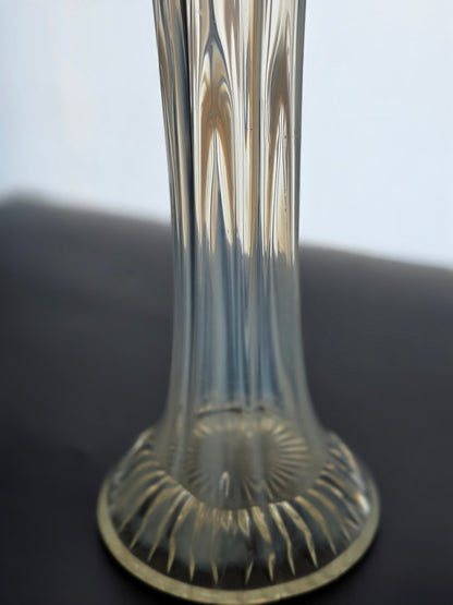 Fenton glass iridescent swung drape vase